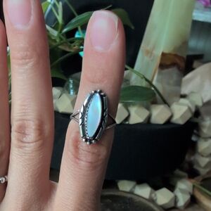 Sterling Silver And Mother Of Pearl Ring